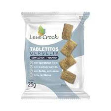 Imagem de Biscoito Tabletito Salgado Gergelim Sem Glúten Leve Crock