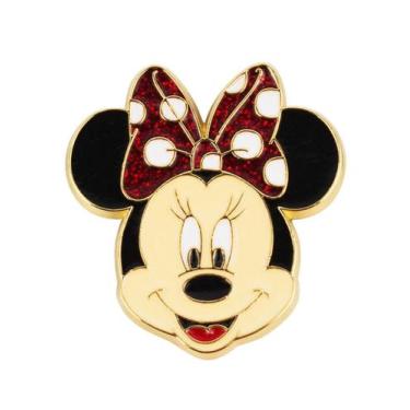 Imagem de Broche De Metal Rosto Minnie E Demais Personagens - Disney - Taimes