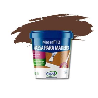 Imagem de Massa Calafetar F12 Reparar Correção Madeira Viapol 400g, Jatoba