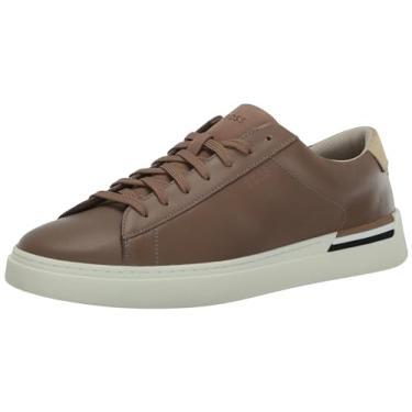 Imagem de BOSS Tênis masculino Clint Smooth Leather Low Top, Sandy Tan, 45