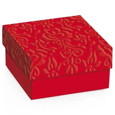 Imagem de CAIXA de presente vermelha 12X12X4 - CROMUS
