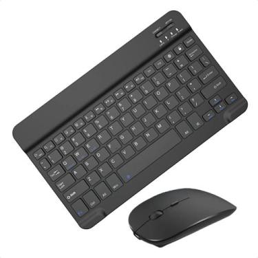 Imagem de Kit Teclado Mouse Tablet Tab A9 Plus A9+ X210 X216 Recarregável Blueto