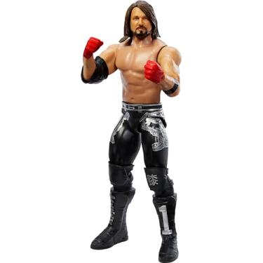Imagem de Mattel WWE Action Figure, 6-inch Collectible AJ Styles with 10 Articulation Points & Life-Like Look ​