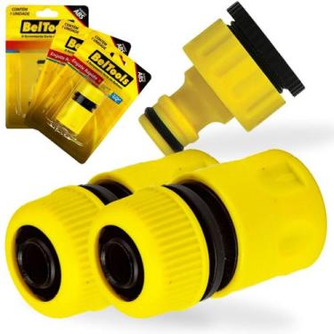 Imagem de Engate Rápido 1/2 Para Mangueira 1 Macho E 2 Femea Beltools