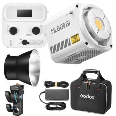 Imagem de Iluminador Led Ultra Compacto Godox Ml60ii Bi Luz Bicolor 70w Com Bols