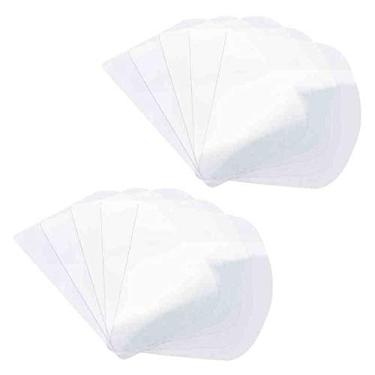 Imagem de 10 peças de raspador de bolo de plástico flexível mais suave e transparente, espátula, bolo, cobertura mais suave, espátula de pastelaria para cozinha, padaria, decoração de bolos