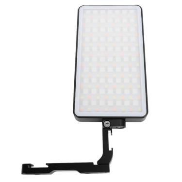 Imagem de Luz LED para telefone, luz LED para selfie recarregável de 12 W com montagem em sapata fria 2700-10000K 360°, escurecimento contínuo da câmera, luz de preenchimento de vídeo