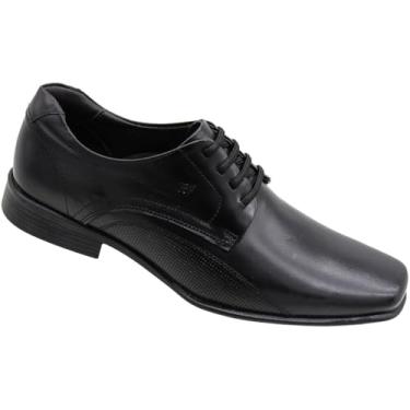 Imagem de Rafarillo, KIT SAPATO SOCIAL RAFARILLO 45031 COURO 4 PEÇAS COM CADARÇO Cor:Preto;Tamanho:41