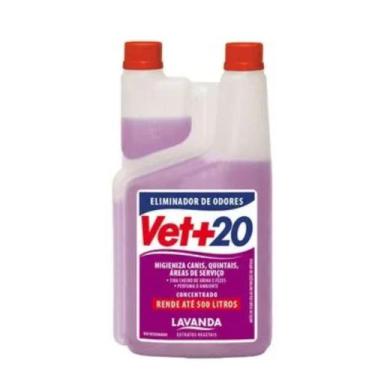 Imagem de Eliminador de Odores Vet+20 Concentrado 1 Litro Higienizador - Vet + 2