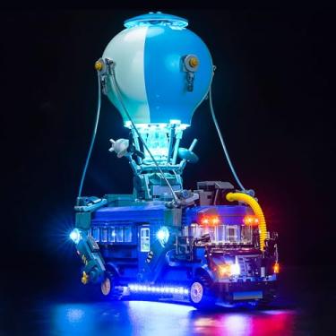Imagem de Hilighting Kit de luz LED melhorado compatível com Lego Fortnite Battle camião Building Set, luzes de decoração compatíveis com Lego 77073 (modelo não incluído)