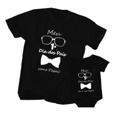 Imagem de Kit Tal Pai Tal Filho Body E Camiseta Bori Meu 1 º Ano - Loja Dinka