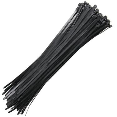 Imagem de Kit 100 Unid. Abraçadeira Nylon Preta 4,8 X 450mm - EHC