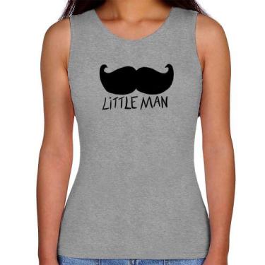 Imagem de Regata Feminina Little Man - Foca na Moda, Cinza, GGG