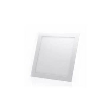 Imagem de Painel Luz Quadrado Led 24w 29,2x29,2 Embutir Luminária Plafon Cor Neu