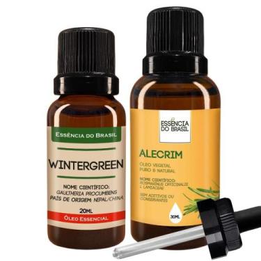 Imagem de Kit Óleo Essen. Wintergreen 20ml + Vegetal de Alecrim 30ml - Essência 