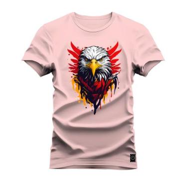 Imagem de Camiseta Plus Size Algodão T-Shirt Premium Estampada Gavião Olhar - Ne