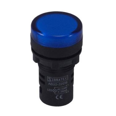 Imagem de Sinaleiro Para Painel em LED - Tamanho de 22mm - SIBRATEC, AD22-B  Azu