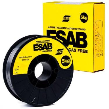Imagem de Arame para solda mig 1,0 mm 5 kg uso sem gás - Gas Free - Esab