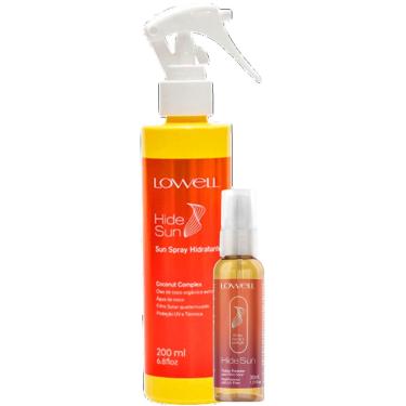 Imagem de Kit Lowell Hide Sun Spray Hidratante 200ml + Fluido Protetor 30ml