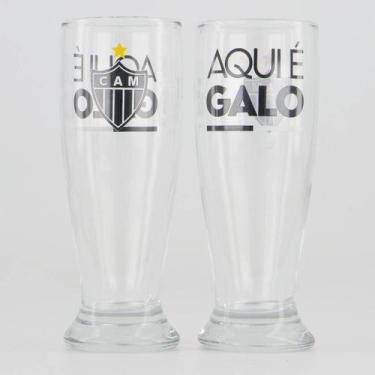 Imagem de Kit Atlético Mineiro 2 Copos Munic - Brasfoot, Único