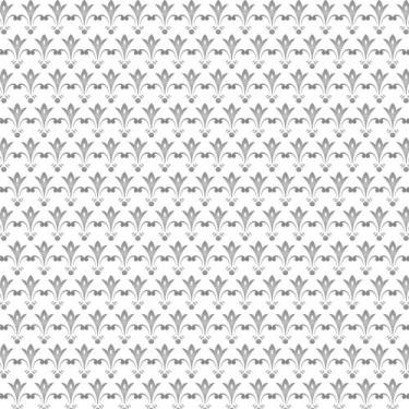 Imagem de Papel de Parede Autocolante Vinil Arabesco Cinza Com Branco - Decora P