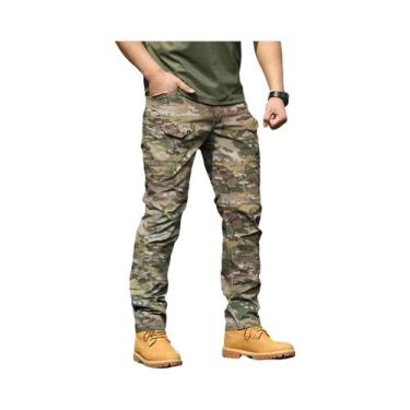 Imagem de Calças de Treinamento Masculinas Camufladas - Resistentes e Confortáve