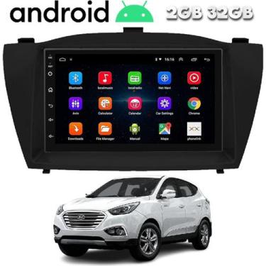 Imagem de Central Multimidia Android Ix35 2010 a 2022 Auto Carplay Gps Wifi Blue