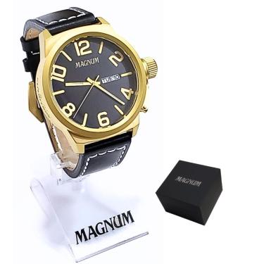 Imagem de Relógio Magnum Masculino Analógico Military Dourado MA33406P
