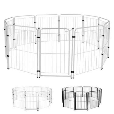 Imagem de Cercado Cachorro Cães Pet Cercadinho 10 Módulos 82 cm Altura - Utility
