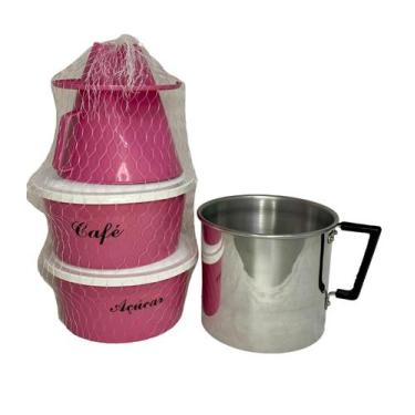 Imagem de Canecão Leve Nº14 1,8 L Em Aluminio +  Kit Café - Alumínios E Cia, Ros