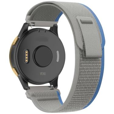 Imagem de Koazon Pulseiras de relógio Trail Loop de nylon de 20 mm compatíveis com Garmin Forerunner 55/165/Vivoactive 5/6, pulseira de substituição esportiva macia e respirável ajustável para Garmin Venu Sq 2
