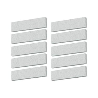 Imagem de Aymzbd 10x Pastilhas de Freio para Bicicleta Ergométrica, Peças de Reposição, Substituição Direta Da Pinça de Freio Accs para Academia Doméstica, BRANCO