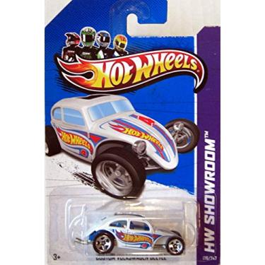 Imagem de Hot Wheels 2012-176 HW Showroom Custom Volkswagen Beetle WHITE 1:64 Scale