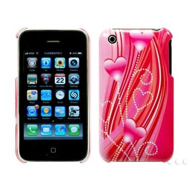 Imagem de Cellet Capa Pink Hearts Proguard para Apple iPhone 3G e 3GS - Vermelho