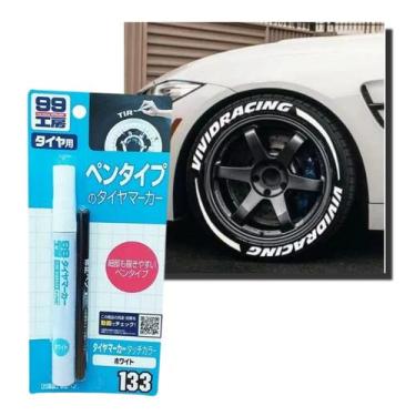 Imagem de Caneta Tira Makker Soft99 para pintart Pneu Branca