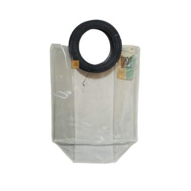 Imagem de Sacola Transparente Com Alça Bolsa para Presentes Lembranças - MultiA,