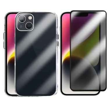 Imagem de Kit Capa Capinha Clear Case Space Compatível iPhone 14 e Película 3d Privacidade