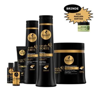 Imagem de Kit Haskell Cavalo Forte 500ml Completo Mimos