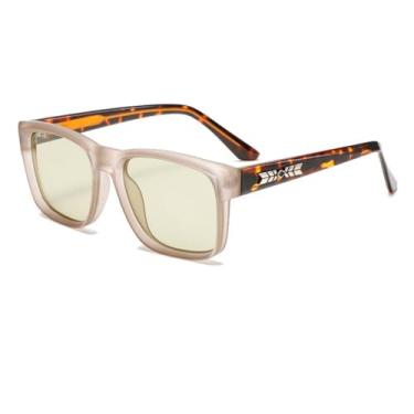 Imagem de HCPIHF Óculos de sol femininos retrô protetor solar óculos de sol masculino gradiente UV400, 5, tamanho único