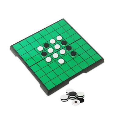 Imagem de Jogo de tabuleiro KOKOSUN Mini Reversi (Othello) com placa magnética