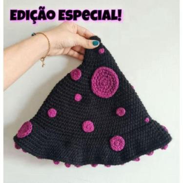 Imagem de Chapéu Bucket Cogumelo Psicodelia Em Crochê - Atelier Chapeuzinho de B