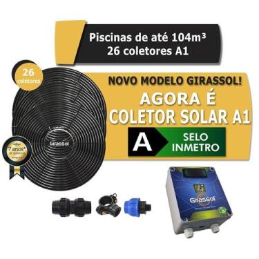 Imagem de Aquecedor Solar Piscina 104.000l 26x Painel G600 Girassol A1 - Panozon
