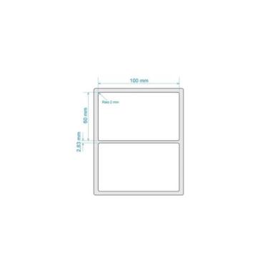Imagem de Kit Com 10 Rolos Etiqueta Couche 100x60 (mm) 10x6 Cm - RPrint Etiqueta