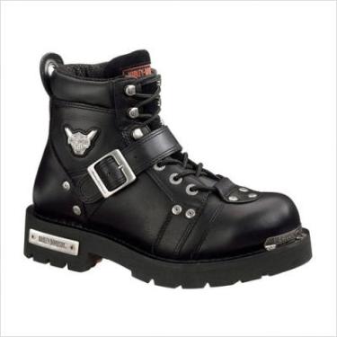 Imagem de Harley-Davidson Bota masculina com fivela de freio, Preto, 7.5 Wide