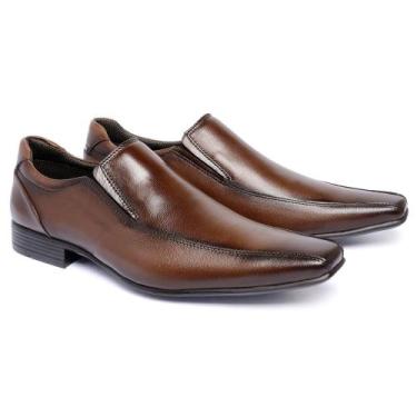 Imagem de Sapato Social Masculino Scarpazi Couro Pelica Conhaque 4619CQ, 41