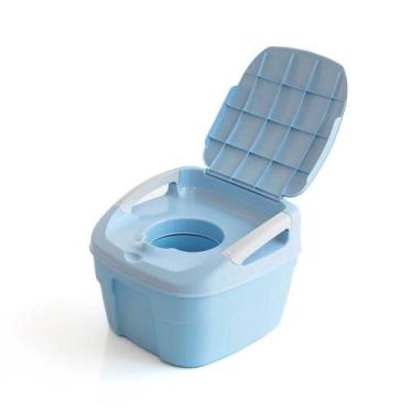 Imagem de Troninho Infantil Redutor Pinico Ploc Azul Voyage, Azul