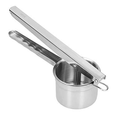 Imagem de Espremizador de Limão, Espremedor Cítrico Com Ganchos Espelho de Aço Inoxidável Manual de Superfície Squeezer de Limão para Pressionar Batatas, Limões, Laranjas, Romãs