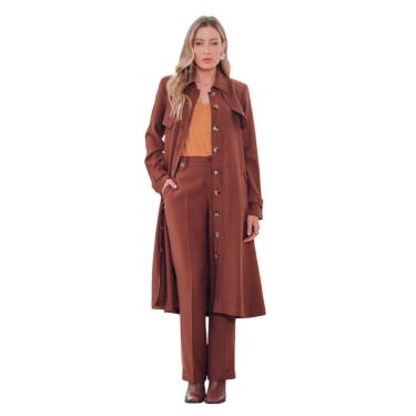 Imagem de Trench Coat Matuta Essencial Marrom Tam. 42-Feminino