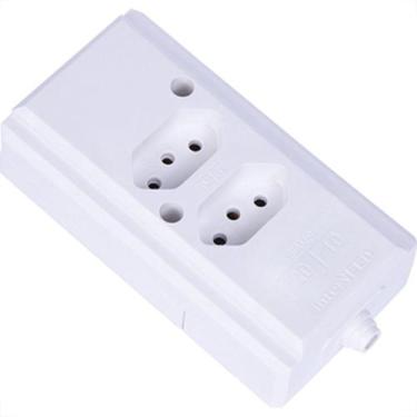 Imagem de Tomada Barra Intern.A Dupla 2P+T 20A Branco - INTERNEED