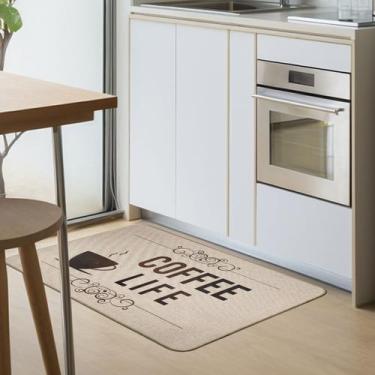 Imagem de 2 Tapete Cozinha Antiderrapante Absorvente Ln  Es 45x65 Vr - IDEALIZA,